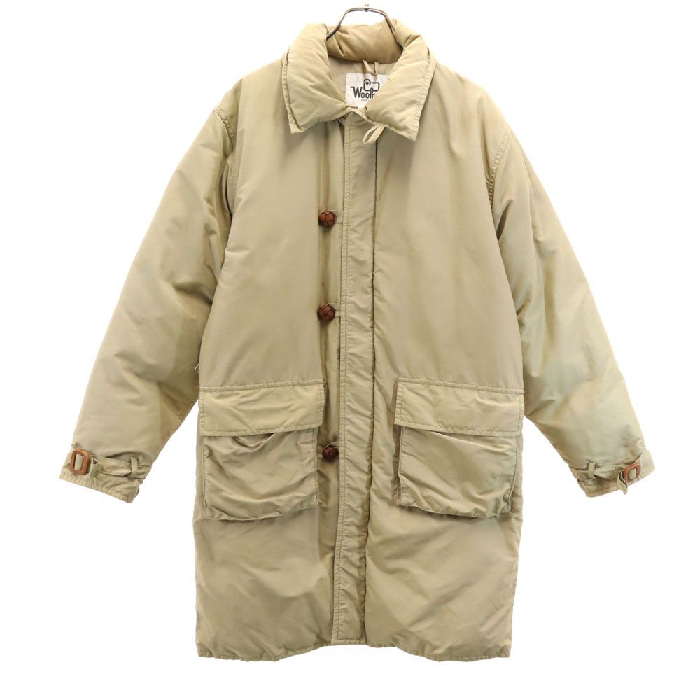 ウールリッチ 70s USA製 ヴィンテージ 白タグ ダウンコート S ベージュ WOOLRICH メンズ
