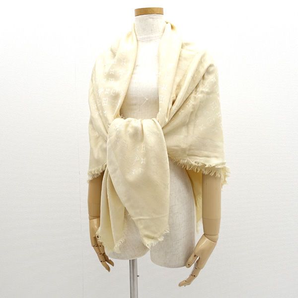 【送料込】 LOUIS レーヨン シルク 大判 □ストール ルイヴィトン / VUITTON 小物