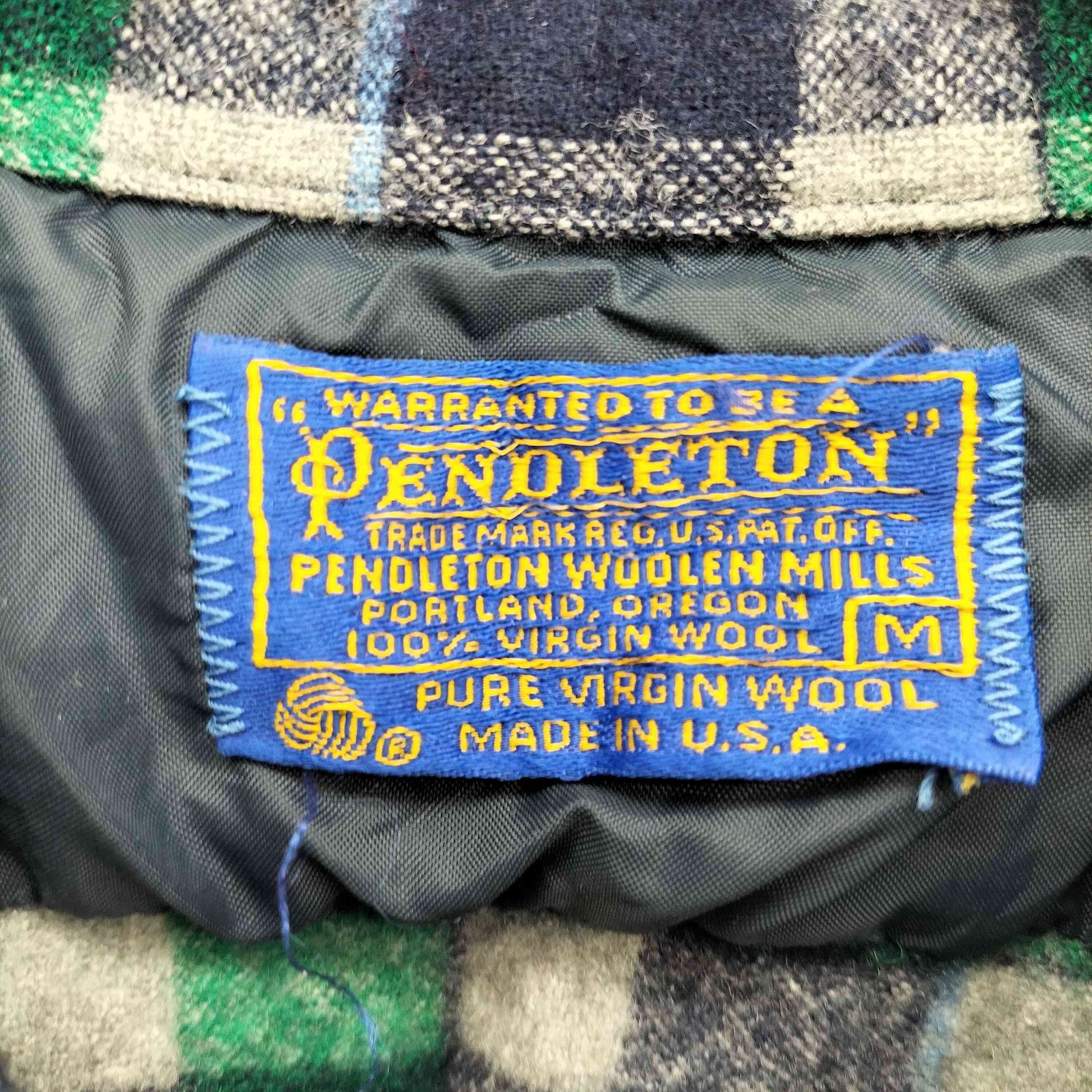 ペンドルトン PENDLETON 70S USA製 チェック柄 ウール L/S ペンドルトン PENDLETON 70S USA製 チェック柄 ウール L/S