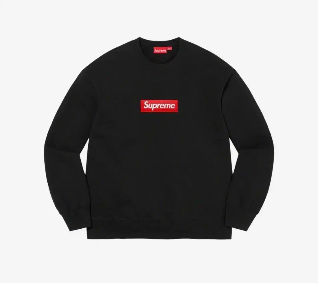 Supreme シュプリーム ボックスロゴ クルーネック 黒 L サイズ