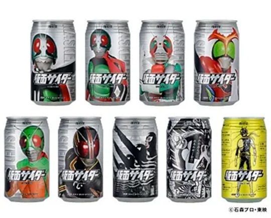仮面サイダー【デザインアルミ缶】24缶ケース入 Amazon.co.jp: 置物2 インテリア や コレクションとして 仮面