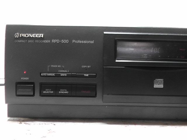 PIONEER パイオニア RPD-500 CDレコーダー 業務用 音響機器 レコーダー 通電 済み 2510