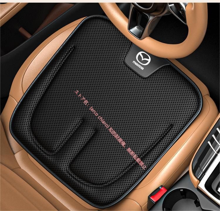 マツダ Mazda 運転席&助手席セット シートカバーセット シート シートクッション 座布団 通気性素材 シートカバー座席の背もたれ マツダ MAZDA パンチング 通気抜群 座面 シートカバーセット シート