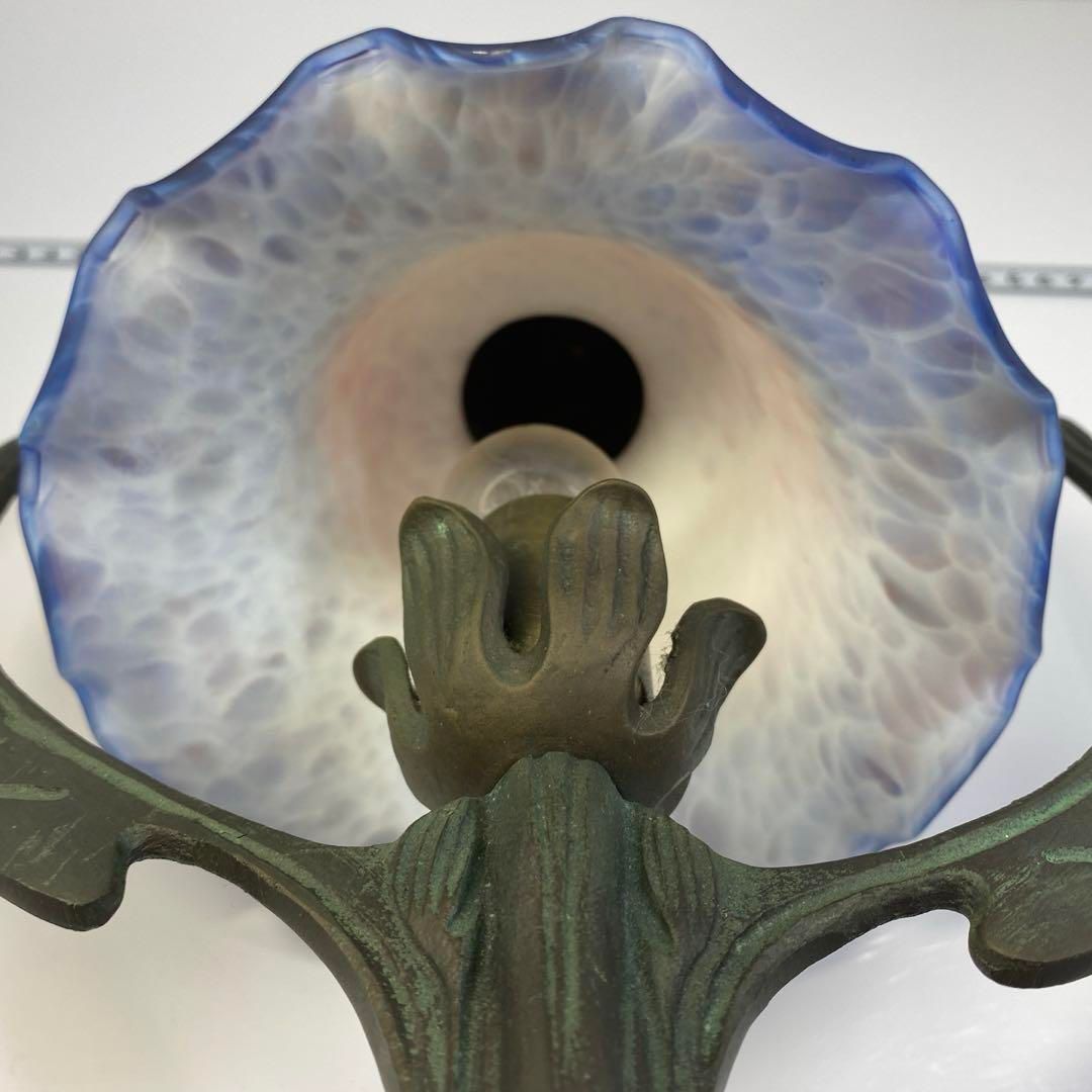 フランス異色溶かし込ガラスランプ 高さ45㎝