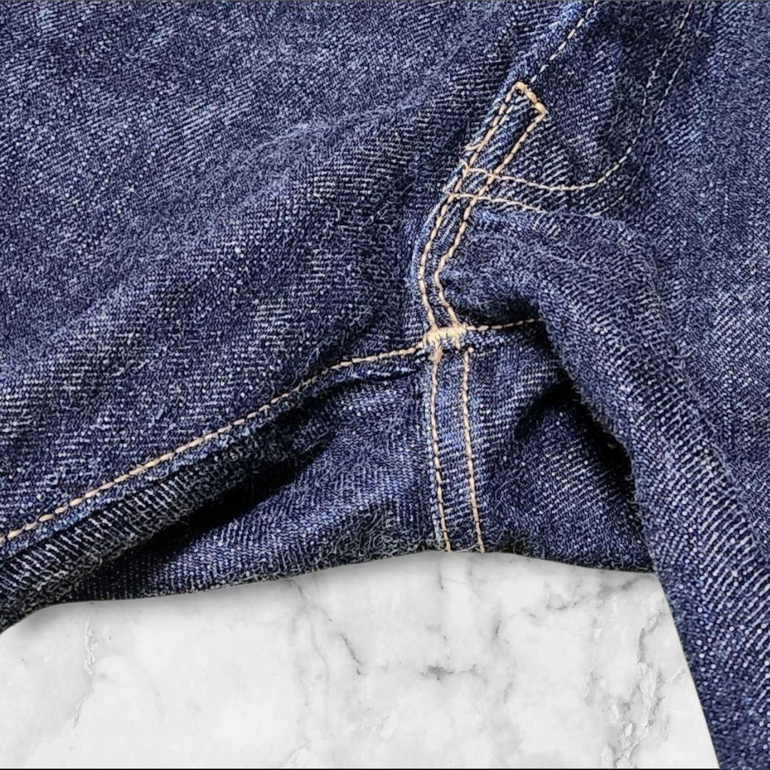 45R 再び6.5空比古比女 デニムパンツ セルビッジ ボタンフライ - メルカリ