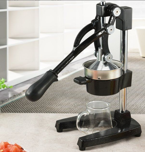 アップグレード鋳鉄手動ジューサー機家庭用オレンジザクロレモンスイカ果物ジューサージュースプレス 送料無料