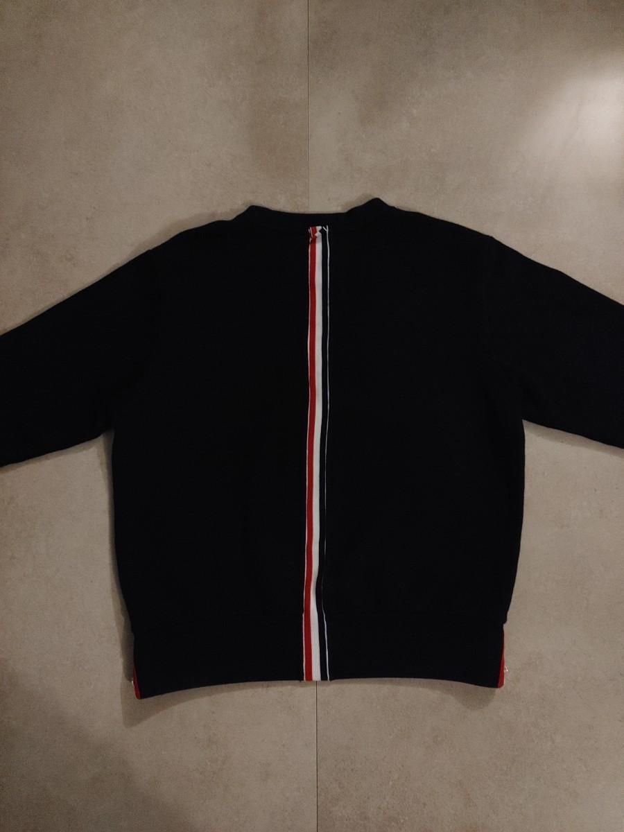 【雷市場（ポンジャン）商品韓国直送】正規品 Thom Browne(トム・ブラウン) 白 3本線 パーカー ネイビー 1 サイズ 出品