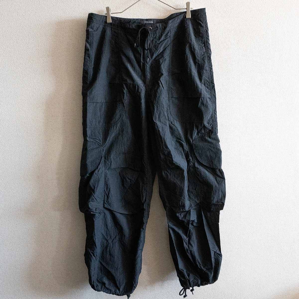 【美品】ENTIRE STUDIOS【CARGO PANTS / CRINKLE NYLON】L エンタイアスタジオ カーゴパンツ 25010252
