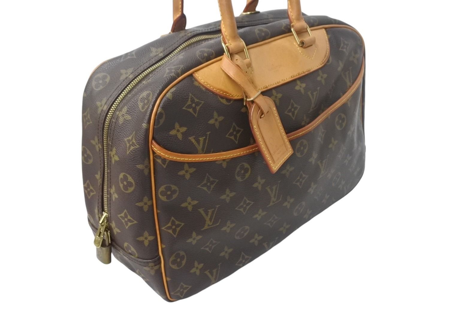 Louis Vuitton ルイヴィトン モノグラム ドーヴィル ハンドバッグ 廃番品 M47270 ブラウン ロゴ 鞄 良品 中古 4c068154  - メルカリ