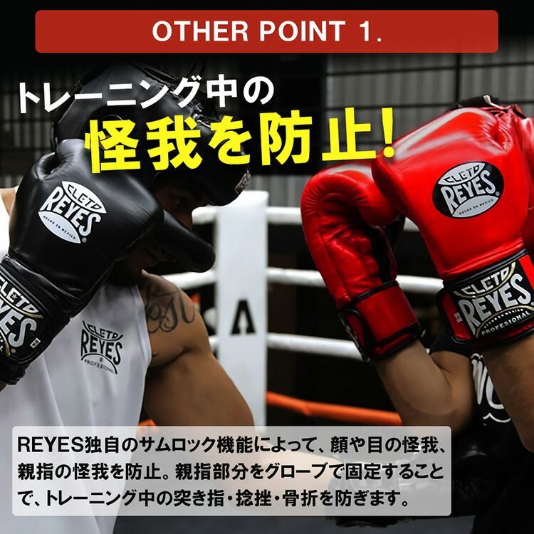 REYES レイジェス ボクシンググローブ 【ホワイト 10オンス】 紐