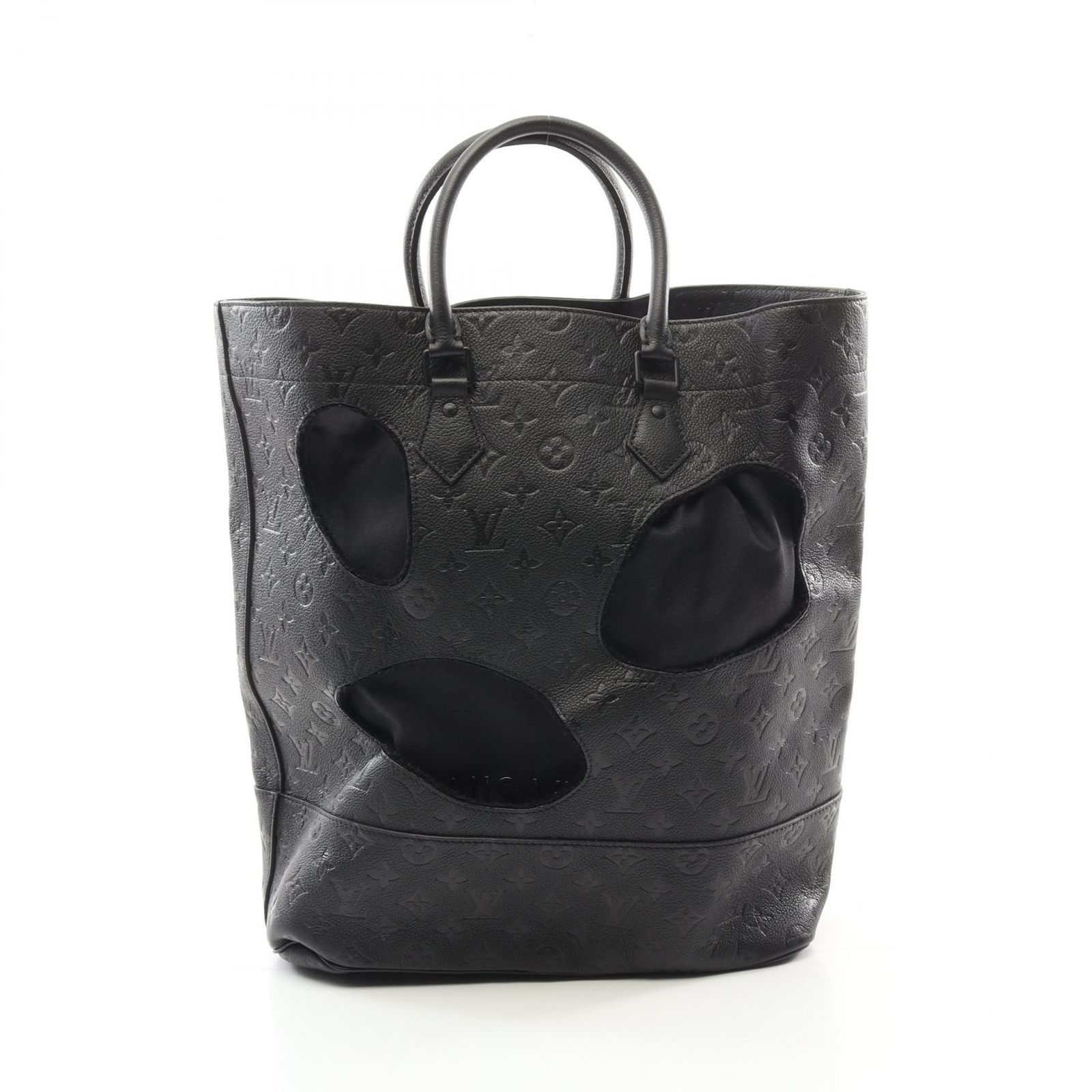 ルイ・ヴィトン LOUIS VUITTON トートバッグ  COMME des GARCONS ウィズ ホールズMM  M58661 ノワール レザー ウィズホールズ MM メンズ Used A