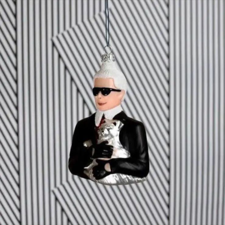 ガラスオーナメント カール ラガーフェルド - メルカリ