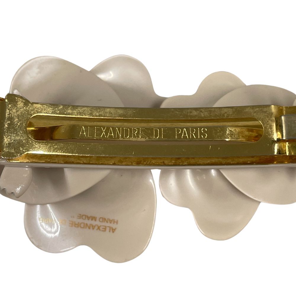 ALEXANDRE DE PARIS ピンクのバレッタ ALEXANDRE DE PARIS 花 バレッタ ピンク系 正規品 / 31330