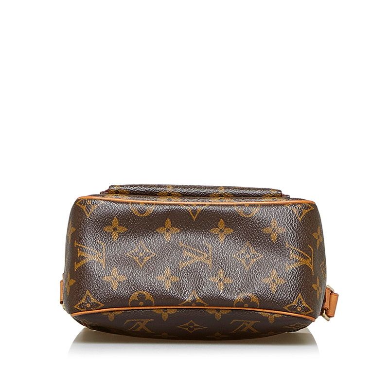 ルイ ヴィトン モノグラム ヴィバシテPM 斜め掛け ショルダーバッグ M51165 ブラウン PVC レザー レディース LOUIS  VUITTON【222-06821】