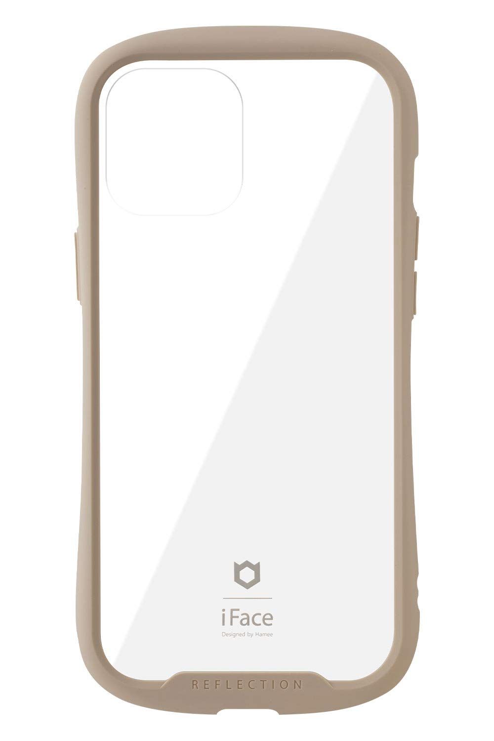 iFace Reflection iPhone 12 Pro Max ケース クリア 強化ガラス (ベージュ)【アイフォン12promax アイフェイス 透明 耐衝撃 米国MIL規格取得 ストラップホール付 [iPhone 12 Pro Max専用・ベージュ]