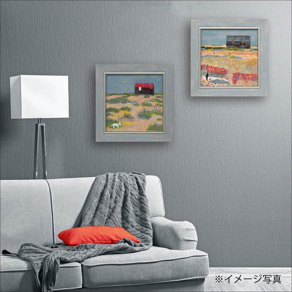 絵画 アンナ ウィルソン「シーサイド ストロール」 インテリア 額入り 絵画 飾る かわいい アート 壁飾り 癒やし プレゼント ギフト アートパネル ポスター 風景 引越 新築 お祝い Mサイズ おしゃれ 壁掛け 絵