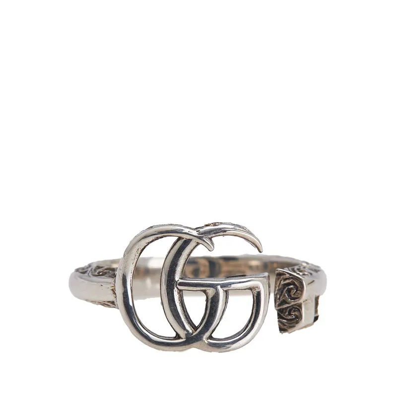 グッチ ダブルG キーモチーフ リング 指輪 #17 SV925 シルバー
