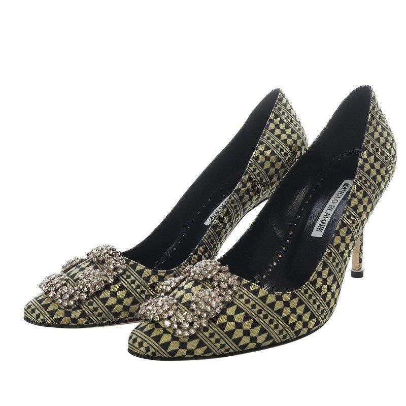 マノロブラニク（Manolo Blahnik）ハンギシ　３８ マノロブラニク MANOLO BLAHNIK ハンギシ HANGISI パンプス