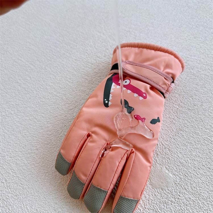 スキーグローブ 五本指手袋 防水 キッズ ジュニア 手袋 男の子 女の子 子供 防寒 5本指 防水 スキーグローブ 7-12歳向け キッズ 5本指 スケート ミトン 裏起毛 中綿 撥水 防寒 防水 シ#itaiya5552