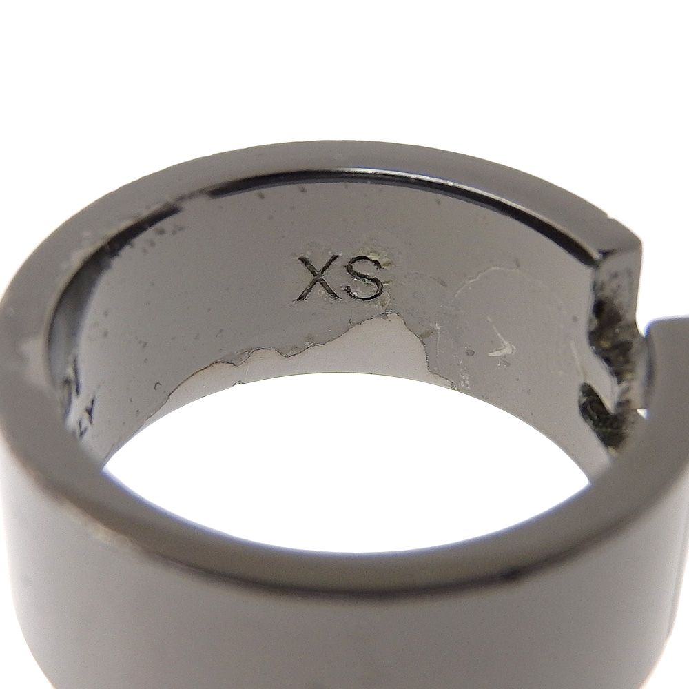 超美品 フェンディ FENDI 現行販売商品 ルテニウムカラー リング・指輪