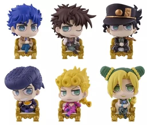 トレーディングフィギュア　全6種セット 「ジョジョの奇妙な冒険 カプセルフィギュアコレクション JOJO WORLD EDITION」 バンダイナムコアミューズメント限定 中古】トレーディングフィギュア 全6種セット 「ジョジョの奇妙
