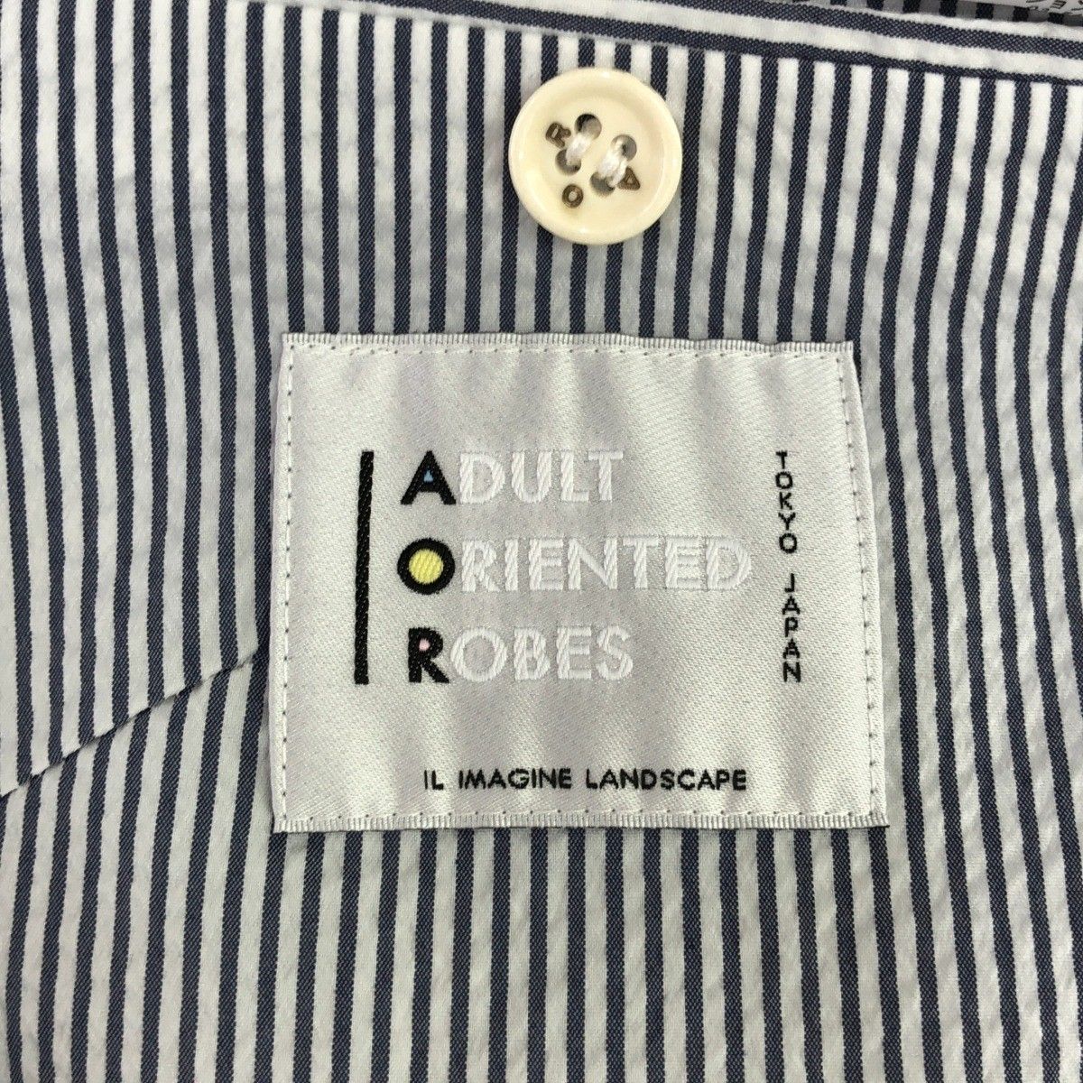 最終値下げadult orientd robes AOR　シアサッカージャケット 最終値下げadult orientd robes AOR シアサッカージャケット