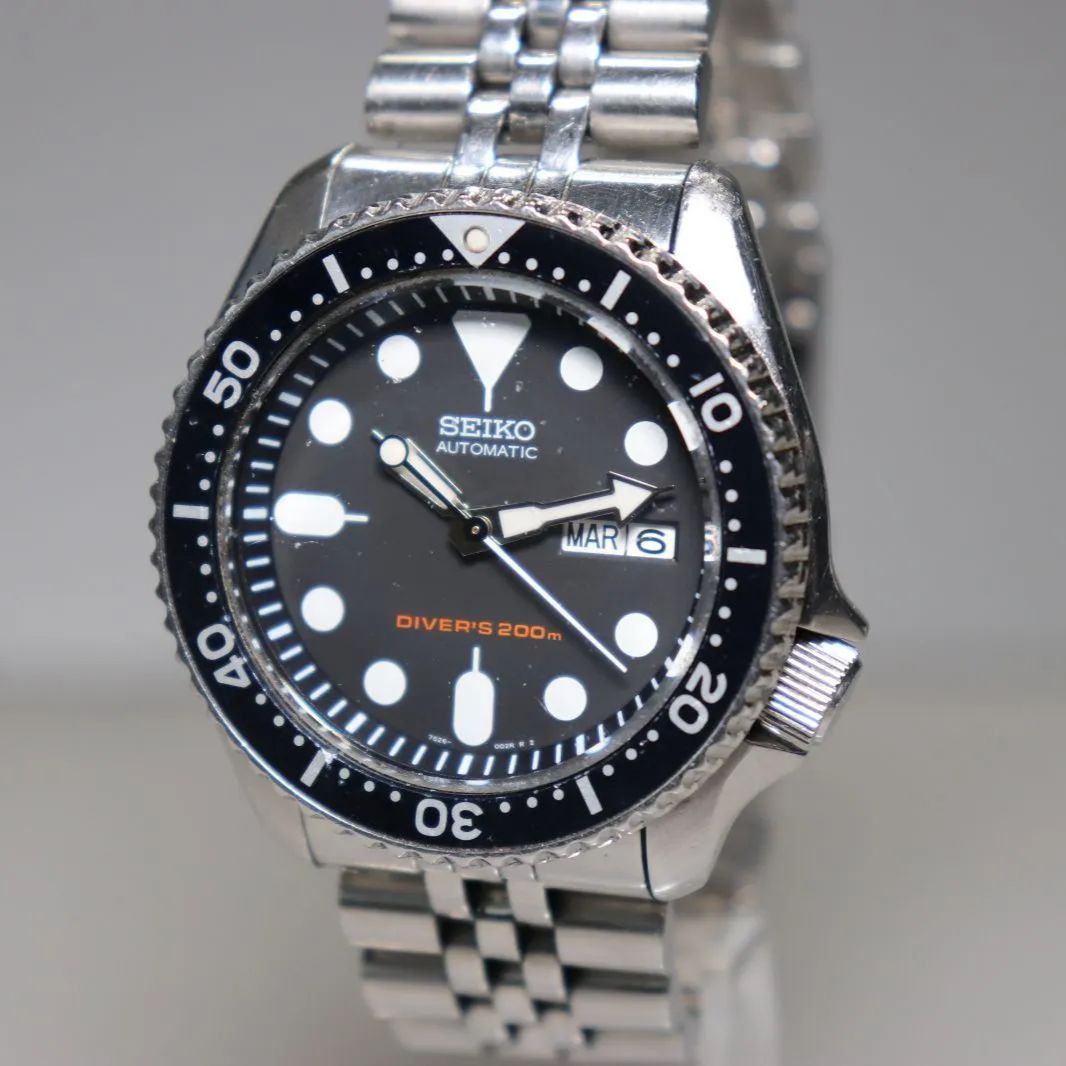 人気モデル】SEIKO DIVER ブラックボーイ 200mm防水 SS 回転ベゼル オートマチック 7S26-0020 - メルカリ