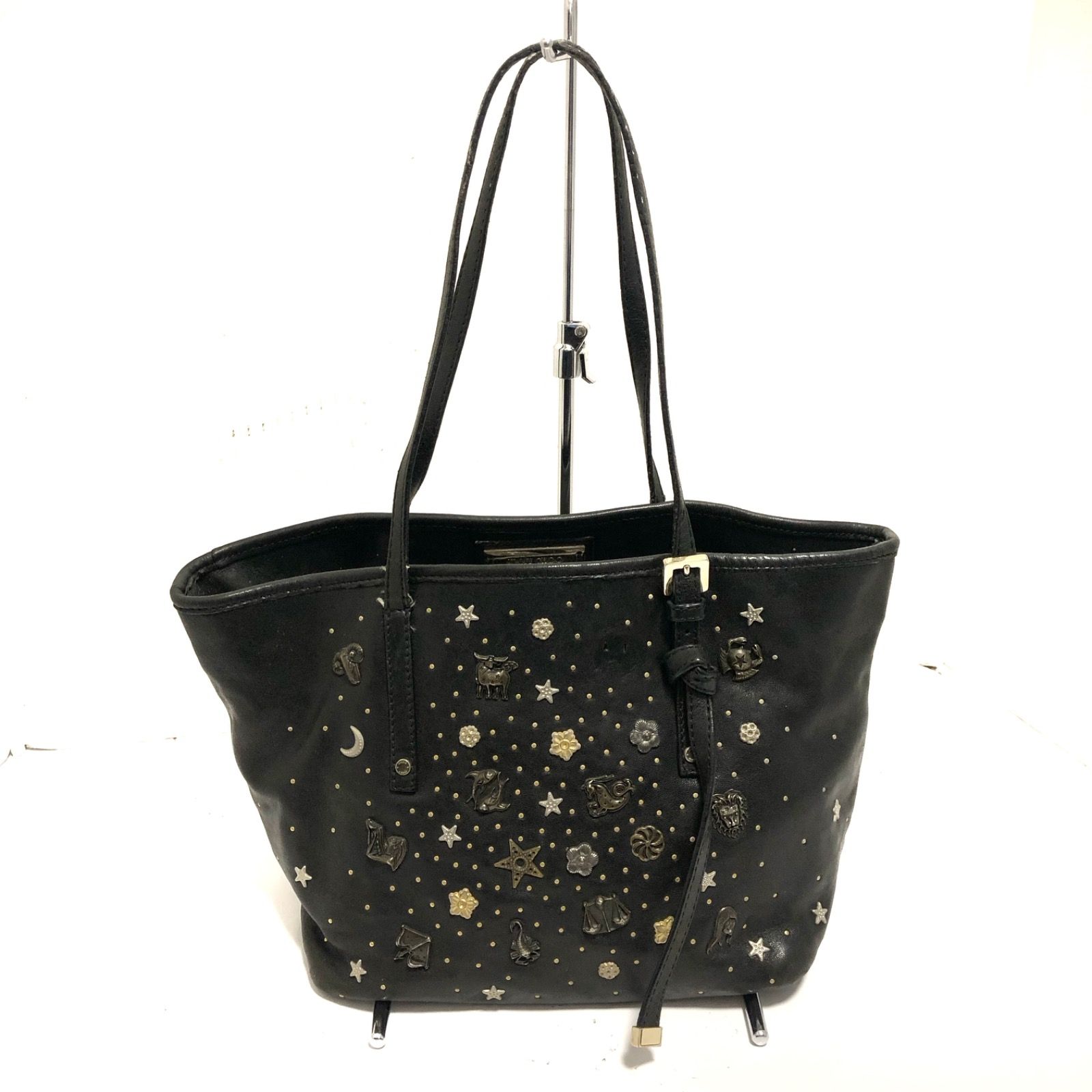 JIMMY CHOO(ジミーチュウ) トートバッグ サシャ,ゾディアック 黒 