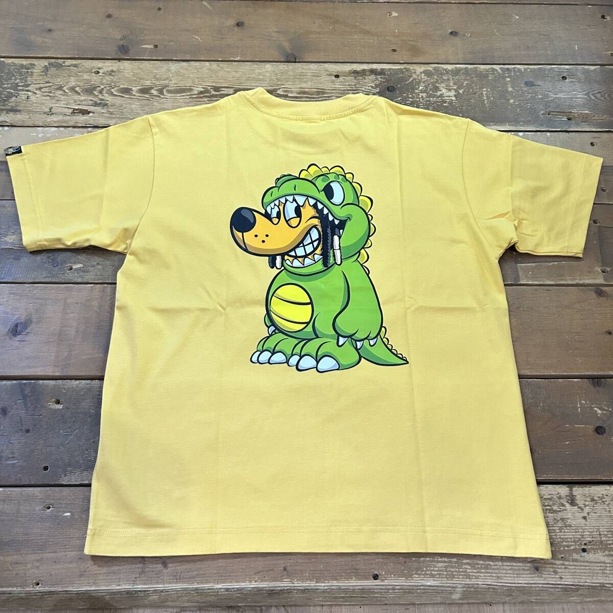 試着程度美品 NASTY DOG / ナスティードッグ KAIJU TEE 両面プリント半袖Tシャツ メンズ L コットン イエロー系 MY  チャンネルガードマン USED - メルカリ