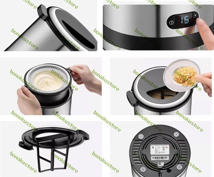 アイスクリームマシン家庭用小型自家製ミニ全自動フルーツアイスクリームマシンヨーグルトコーンマシン