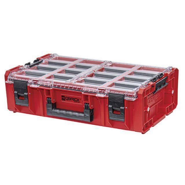 キューブリック QBRICK 超耐久オーガナイザー XXL 2.0 容量19.5L 赤 ORGQ2XLADCZEPG003 QS1 ONE 工具 収納 道具入れ ツール ボックス