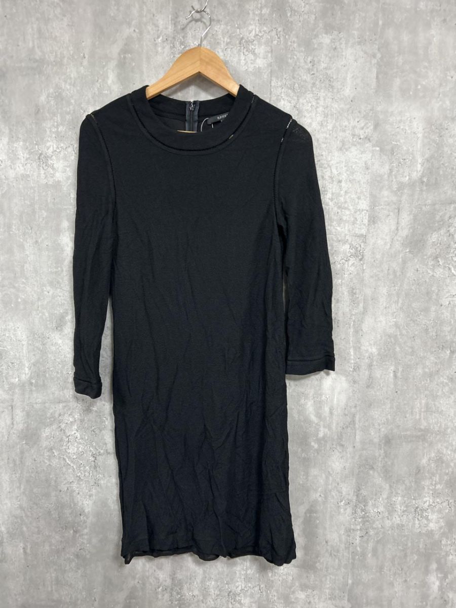 GUCCI グッチ ベーシック ひざ丈 Iライン ワンピース sizeM|黒 ◎レディース