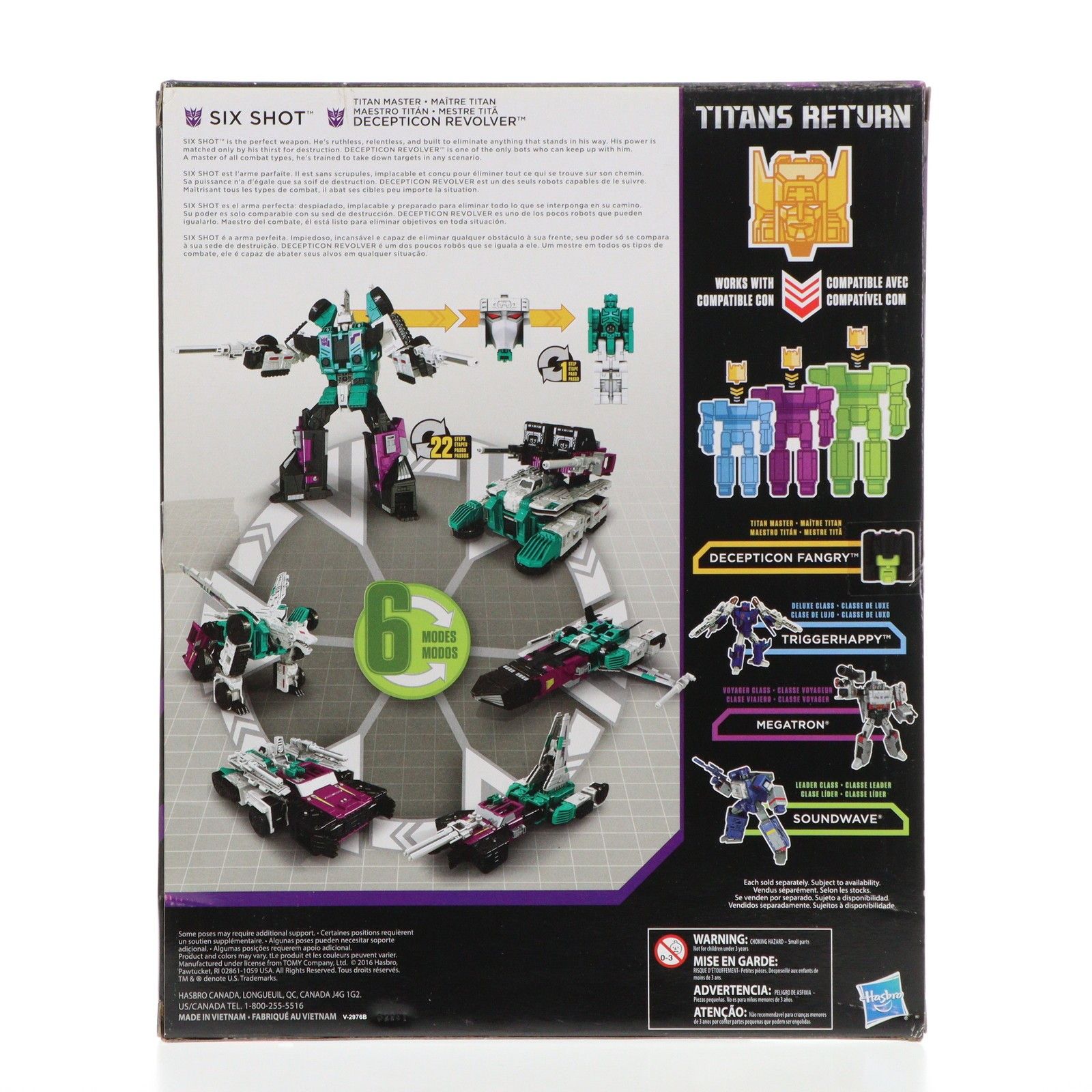 トランスフォーマー タイタンズリターン DECEPTICON REVOLVER&SIXSHOT 