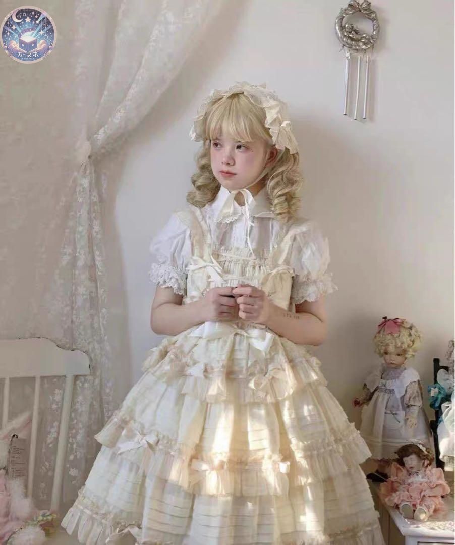 ♥ シンプルロリータジャンパースカート 普段着や女子会にもぴったり