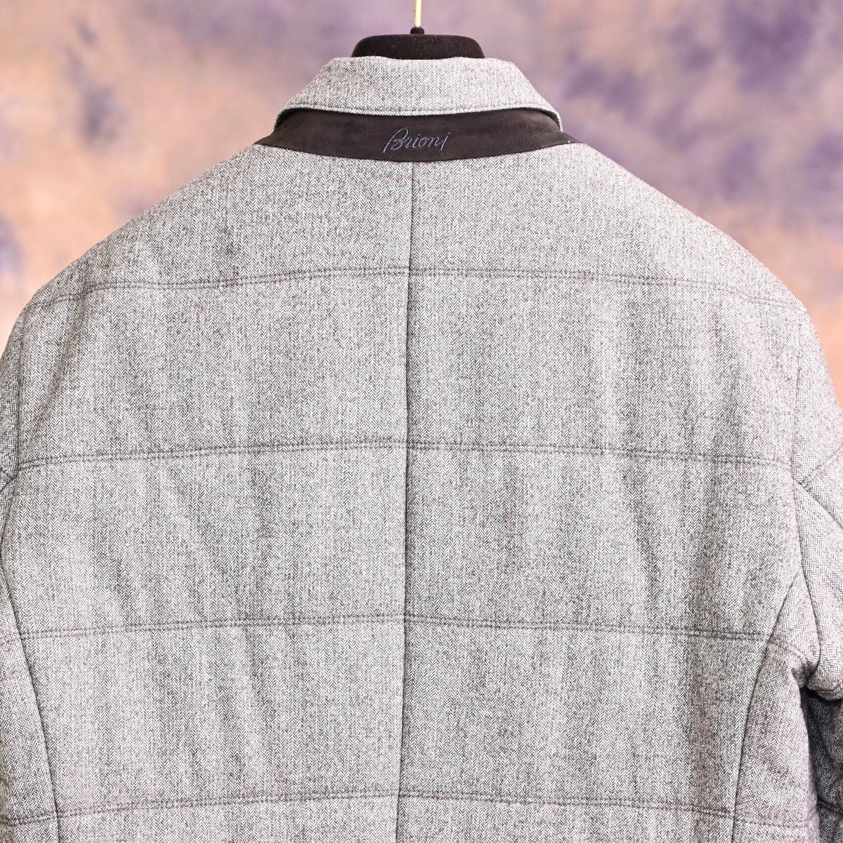 美品◎Brioni ブリオーニ テーラードジャケット ウール100% イタリア製 本物 新品同 ブリオーニ 極希少 最高級ピュアカシミア100