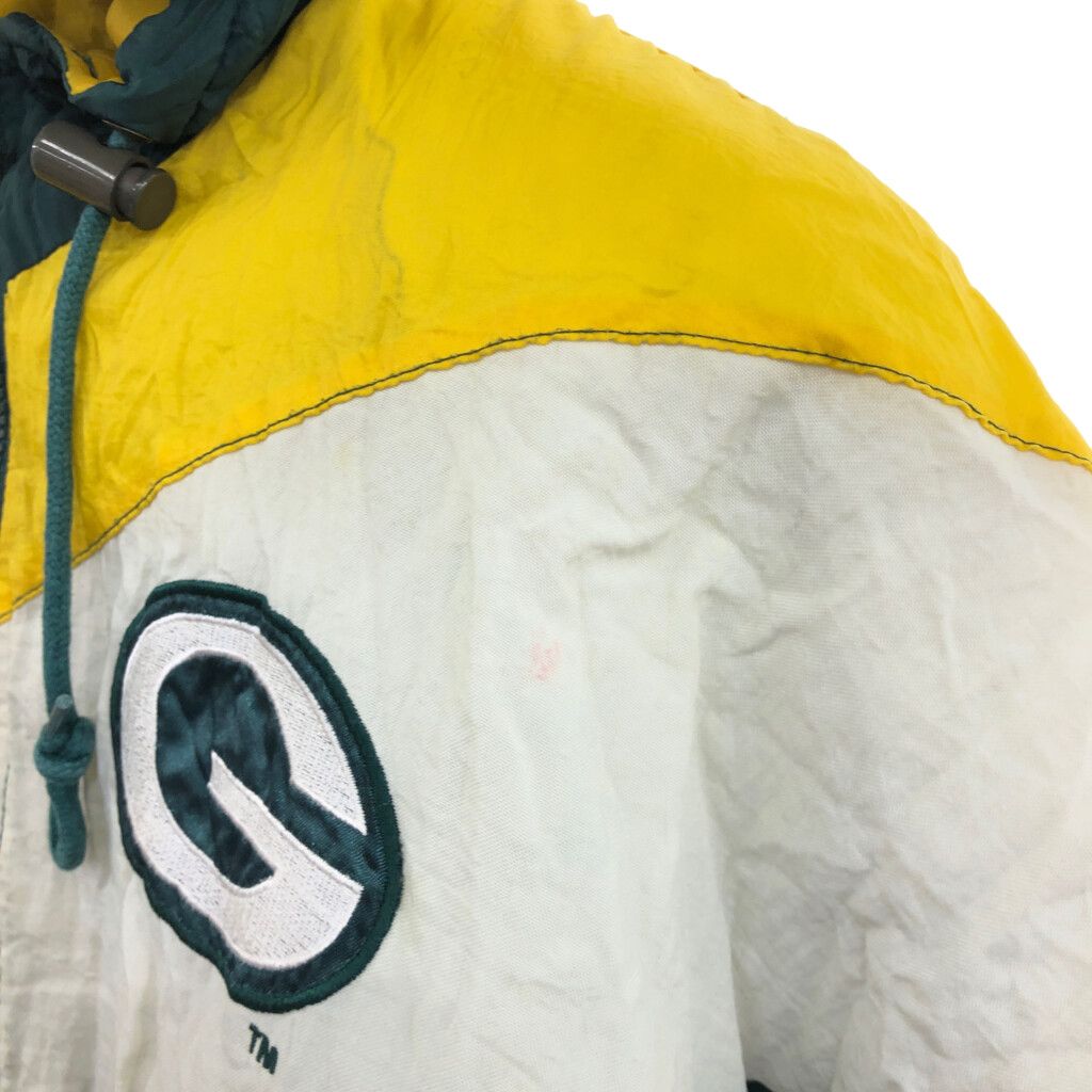 古着 90s LOGO7 NFLパッカーズグリーンベイ ナイロン ジャケット 90's