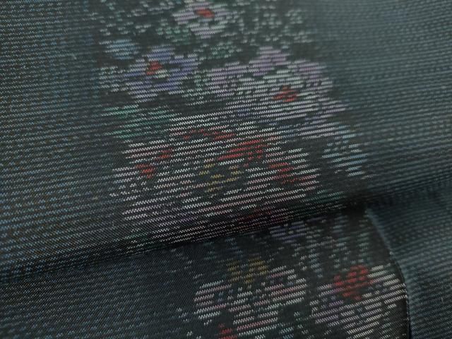 平和屋着物○本場大島紬 市松の輝き 大山謹製 証紙付き 正絹 逸品 未