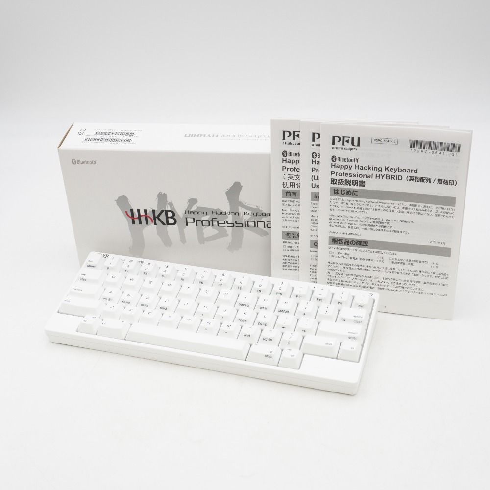 PFU ピーエフユー PC周辺機器 HHKB Professional Hybrid Type-S 英語配列 雪 Happy Hacking Keyboard PD-KB800YSC