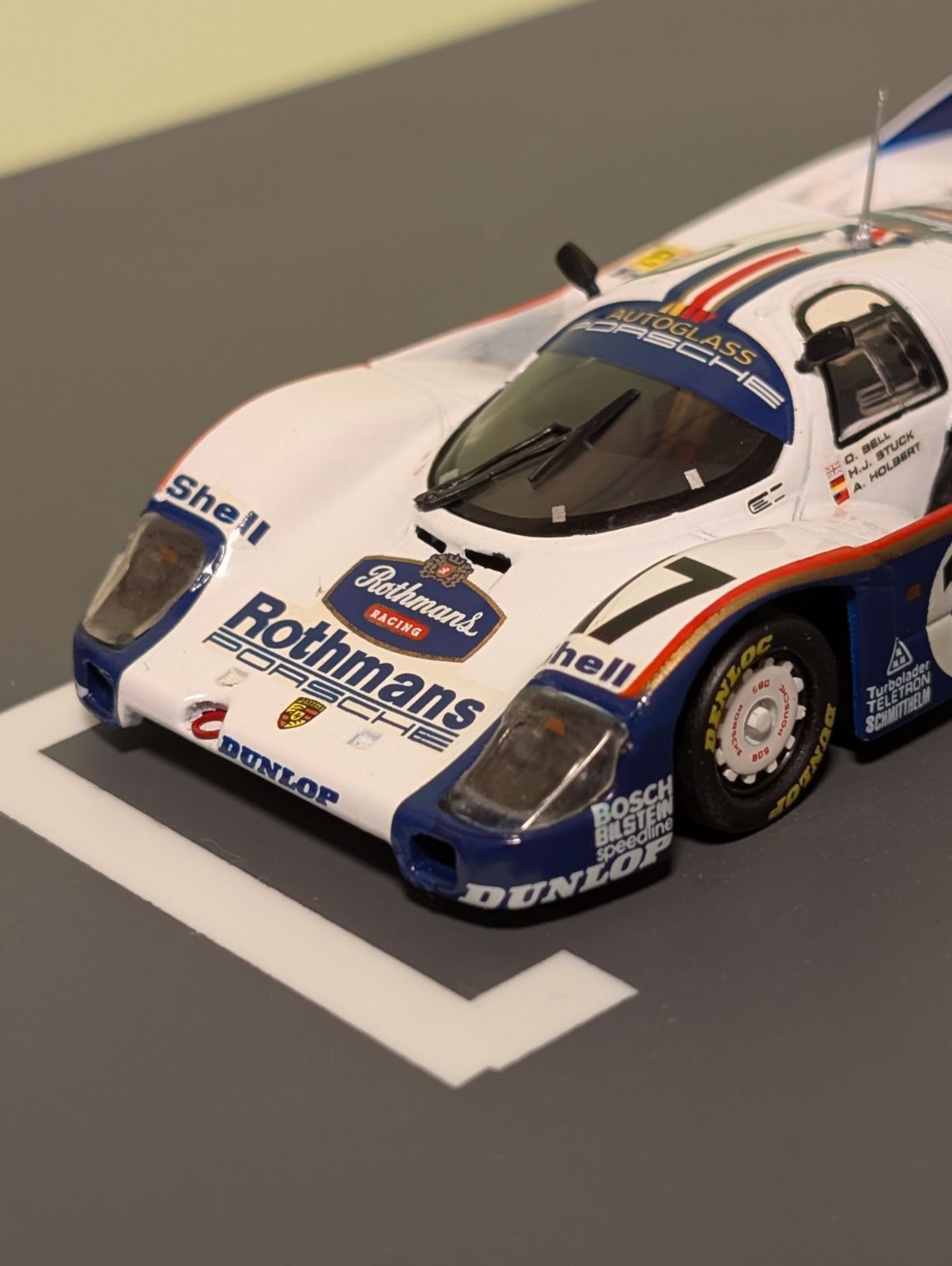 最後のル・マン優勝！ 1/43 カルツォ ロスマンズポルシェ962C - メルカリ