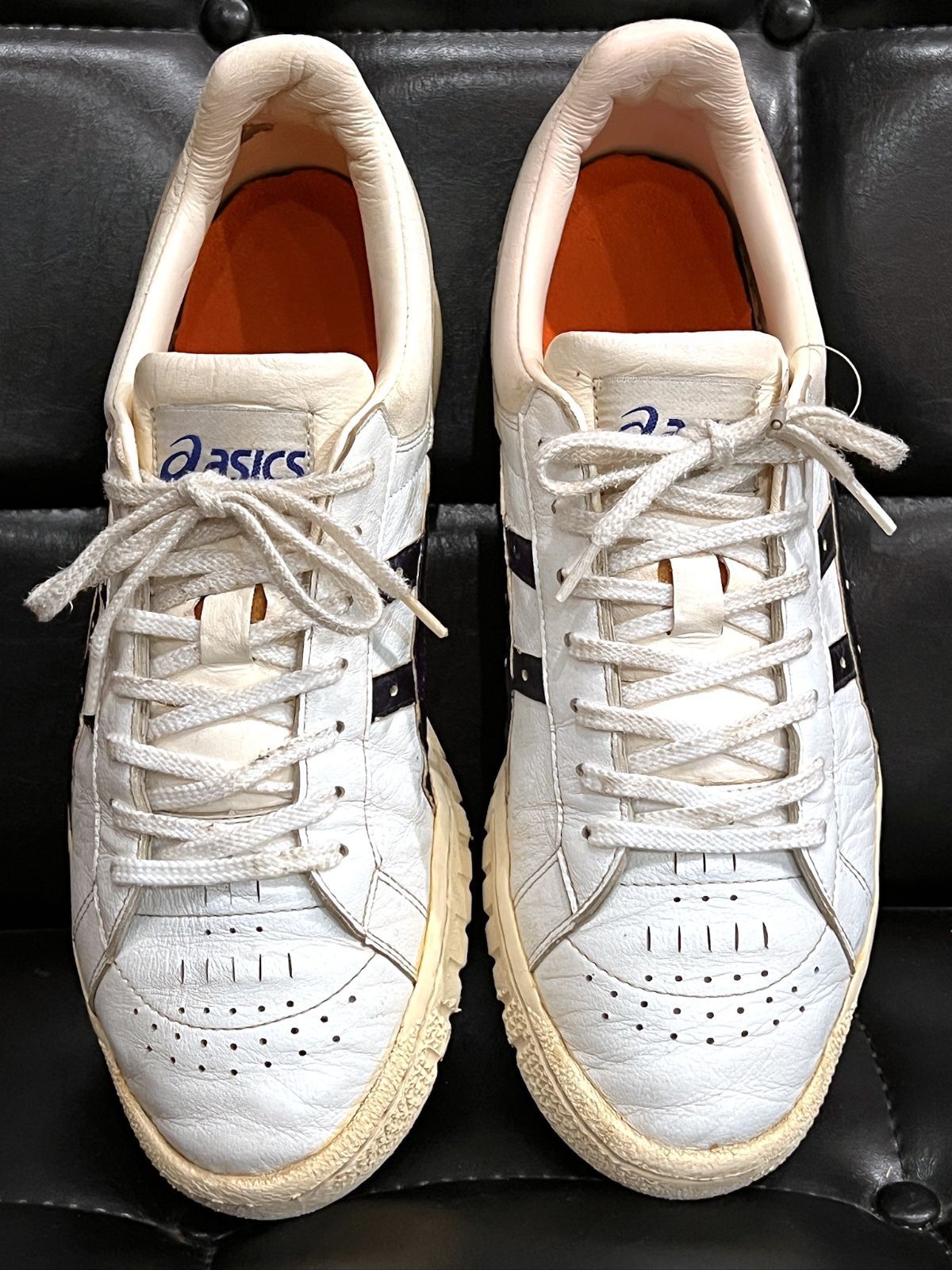 アシックス 日本製 ファブレポイントゲッターS 白紺 27cm TBF711