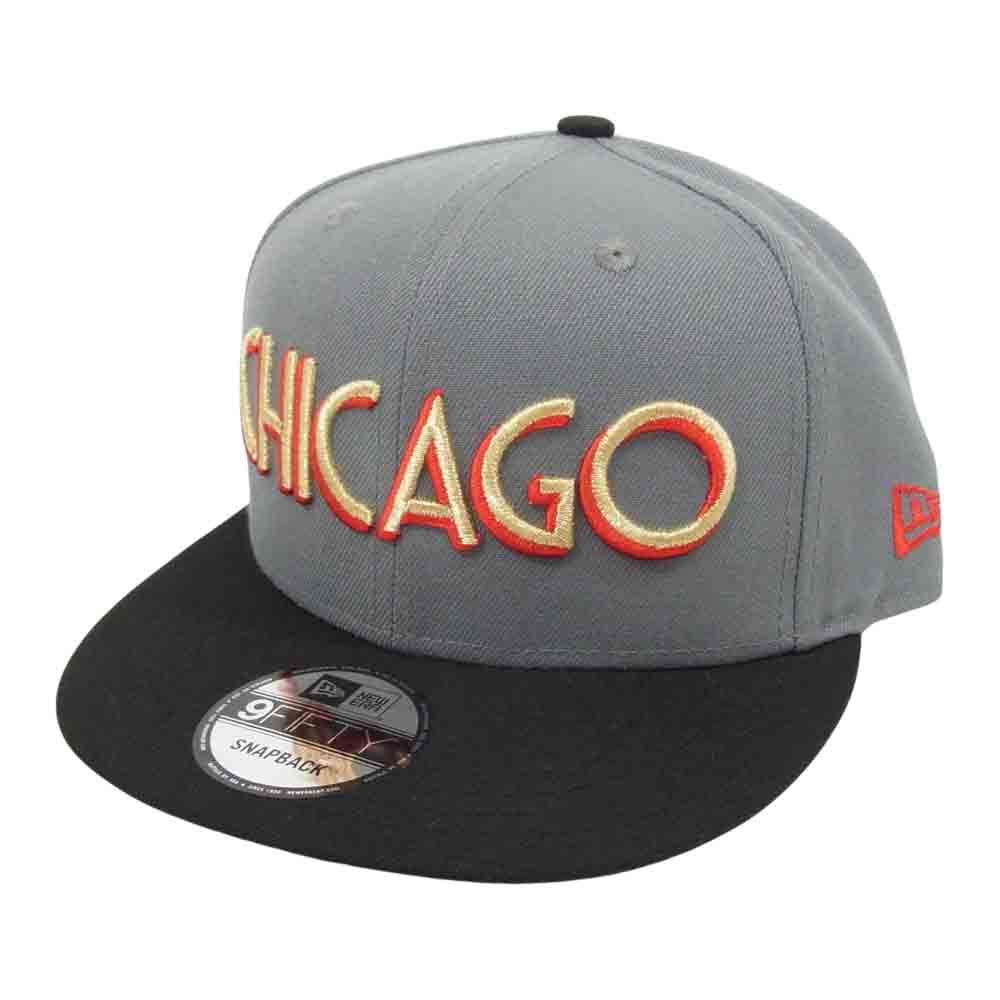 NEW ERA ニューエラ シカゴブルズ チーム キャップ グレー系 ONE SIZE【美品】【中古】