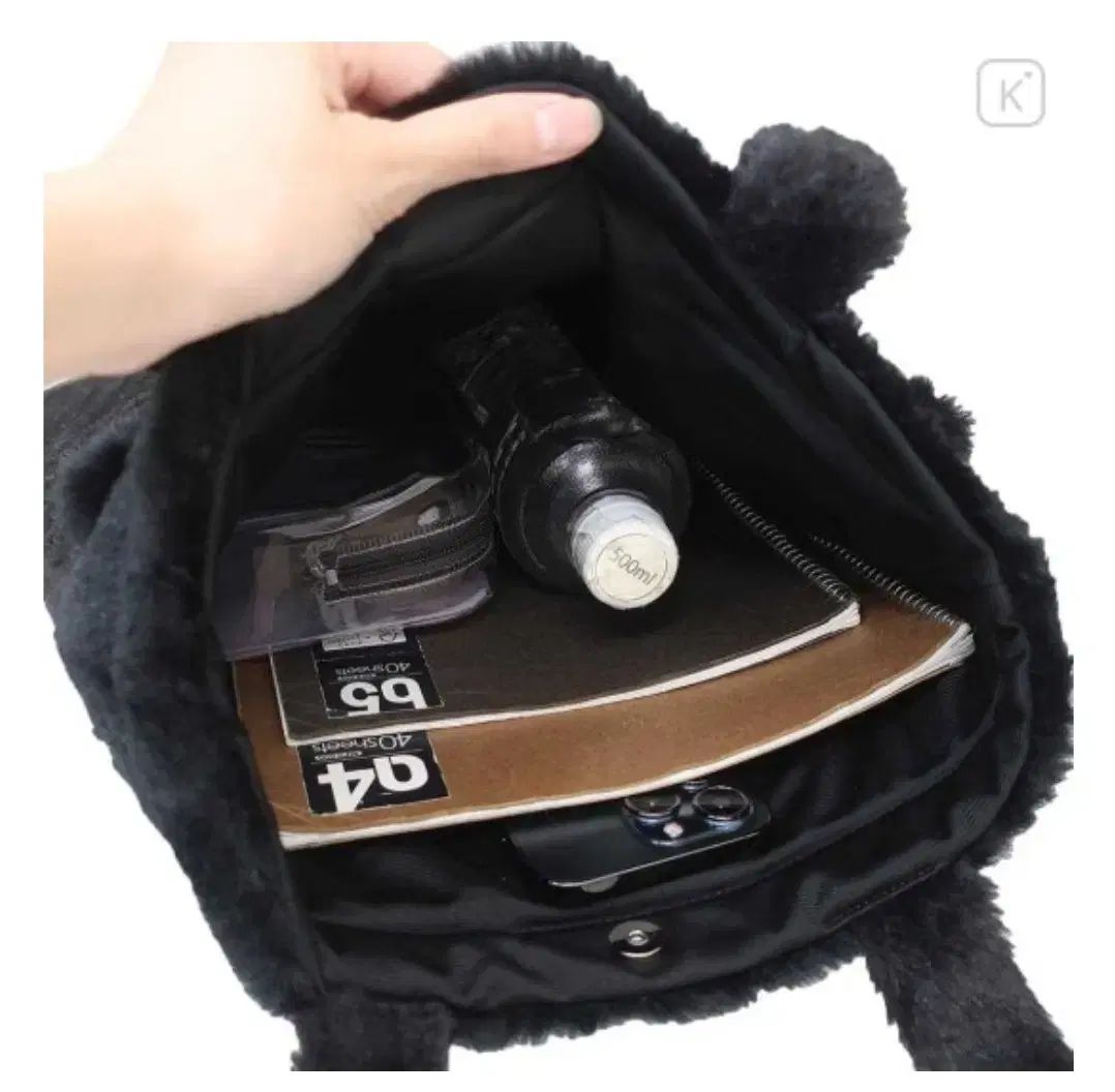 Sanrio サンリオ 正規品 クロミ ファー ショルダーバッグ エコバッグ 黒