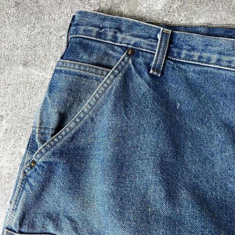 雰囲気系 Carhartt ダブルニー デニム ペインター パンツ 38 32 