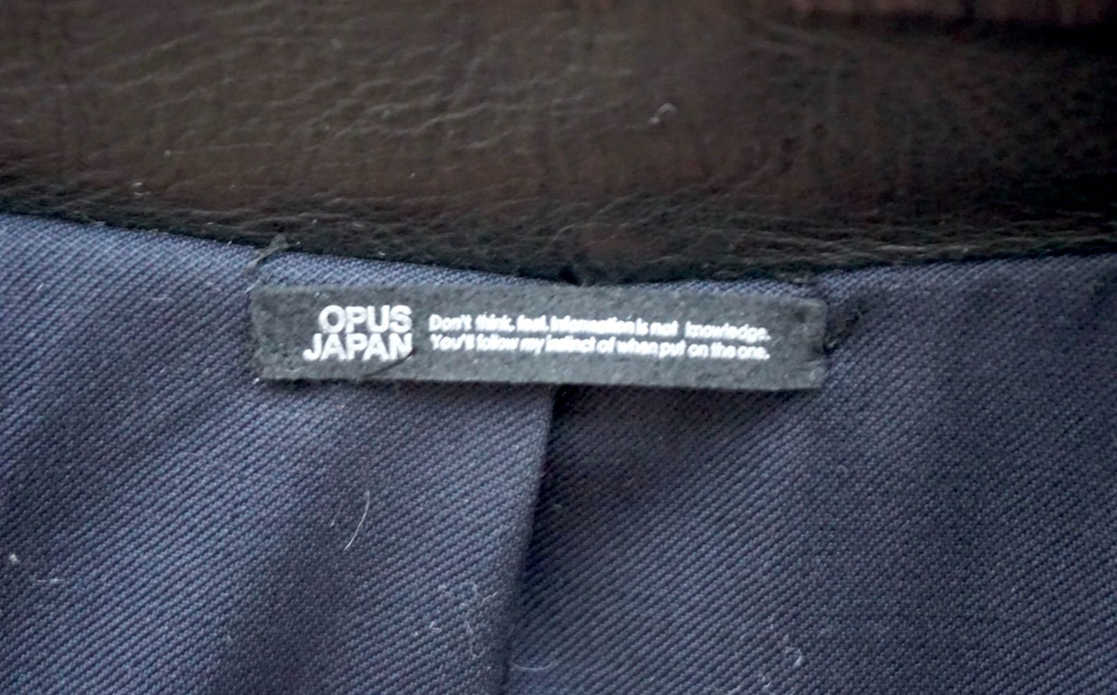 opus japan オーパスジャパン カセドラル Single leather jacket INCAS