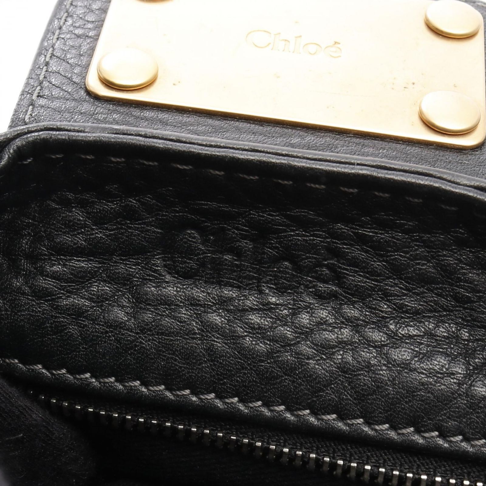 美品 Chloe クロエ パディントン ハンドバッグ 黒 ブラック 本革