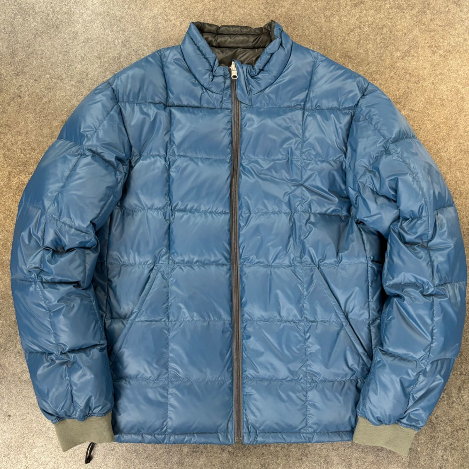 MHL. MARGARET HOWELL Reversible Down Jacket Blue/Gray マーガレット
