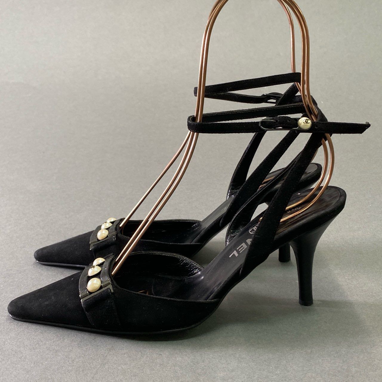 3f23 《美品》 CHANEL シャネル 3連パール ココマーク アンクル 3f23 《美品》 CHANEL シャネル 3連パール ココマーク アンクル