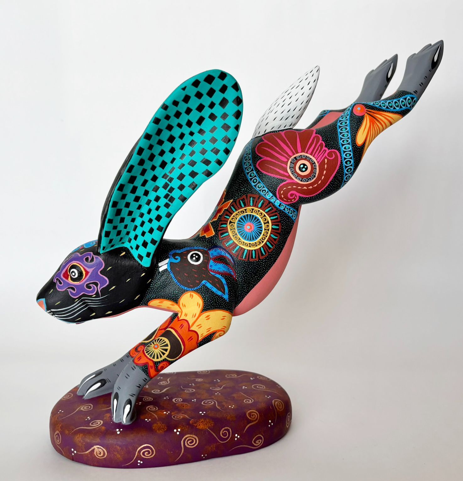 アレブリヘス メキシコ工芸品【サポテックデザインのウサギ】サイズ大