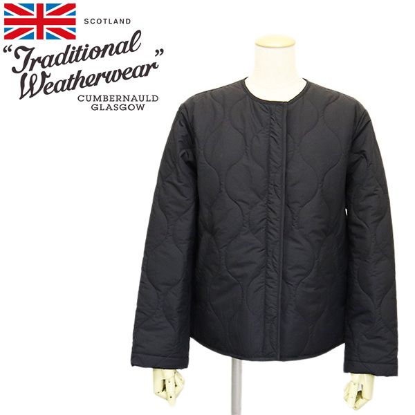 Traditional Weatherwear (トラディショナルウェザーウェア) L232APQCO0378EG ARKLEY ZIP レディースオニオンキルティングジャケット 全3色 TW007 08BLACKxBLACK 32