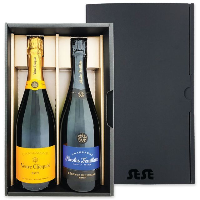 飲料・酒 フランス産 厳選銘柄 シャンパン 2本セット / ヴーヴ・クリコ
